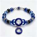 Midnight Sapphire Celestial Beaded Bracelet
