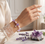 Amethyst Starlight Pearl Bracelet