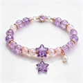 Amethyst Starlight Pearl Bracelet